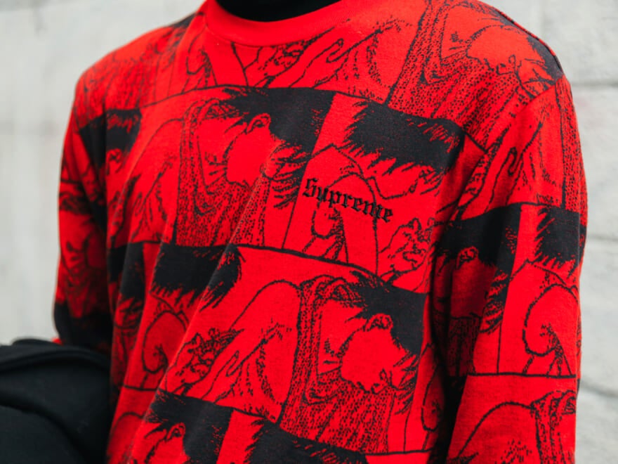 SUPREME  AKIRA ジャガードセーター