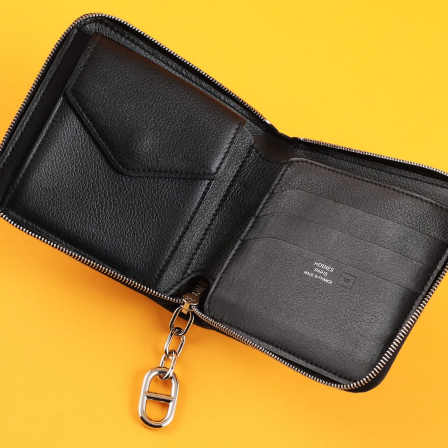 新品　財布　HERMES エルメスジップアンゴー　シェーヌダンクル