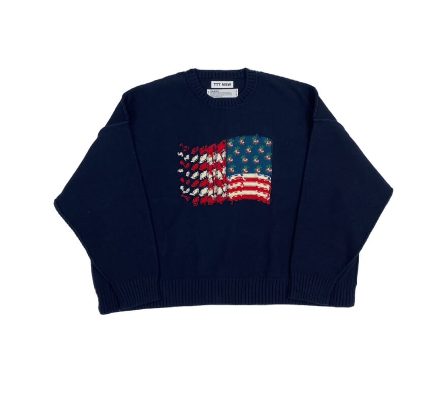 American Pullover Knit with Flower　ダイリク