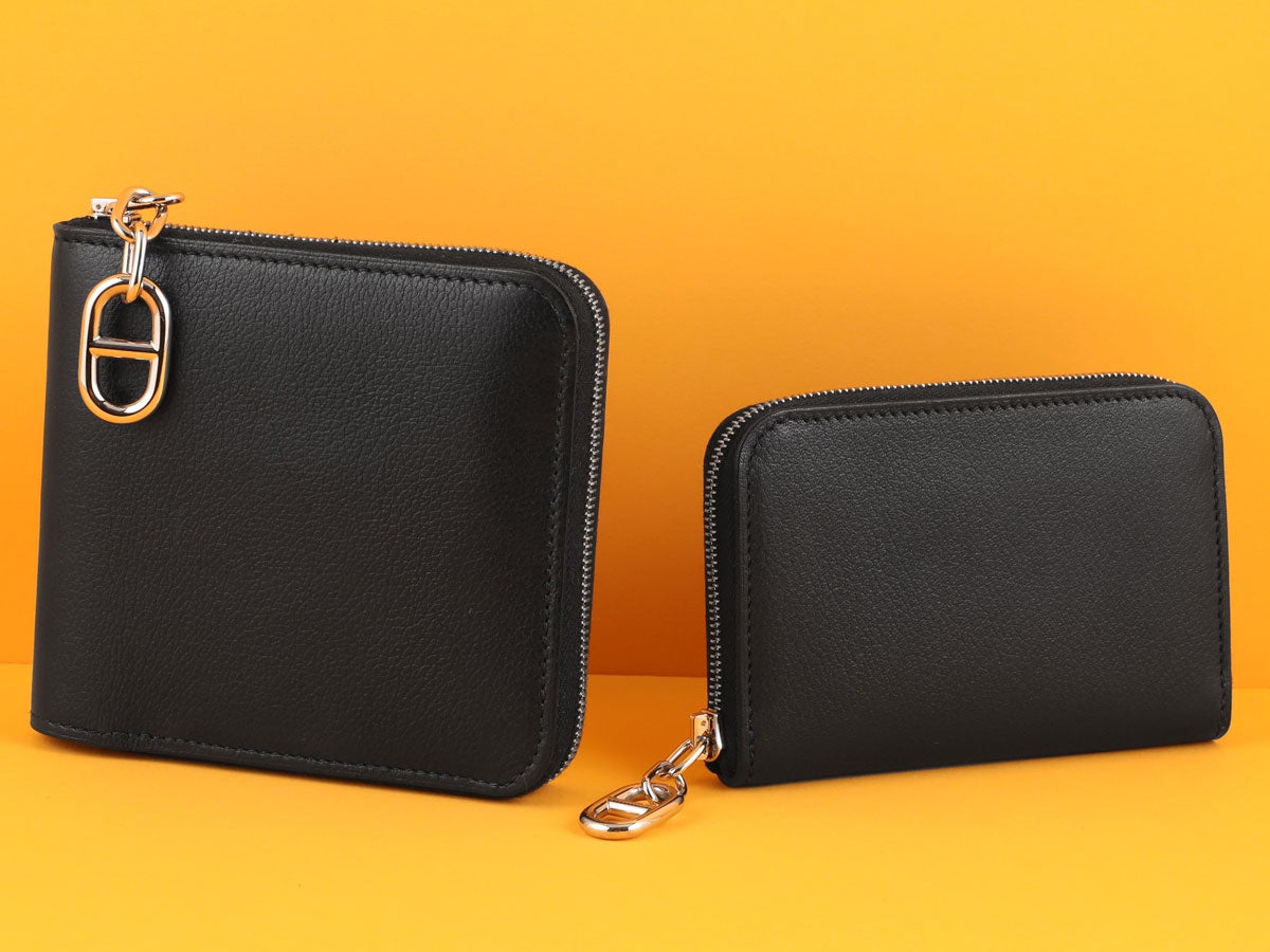 新品 財布 HERMES エルメスジップアンゴー シェーヌダンクル | www