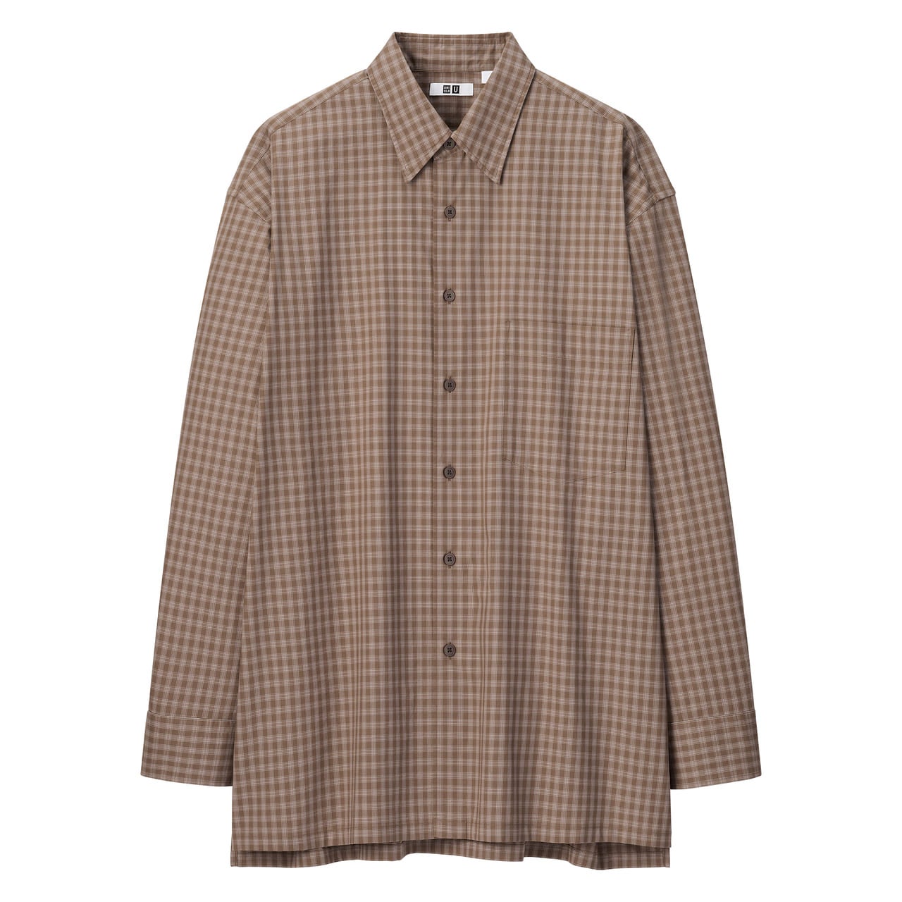 ユニクロ ユー（Uniqlo U）のオーバーサイズチェックシャツ(長袖) ¥3,990