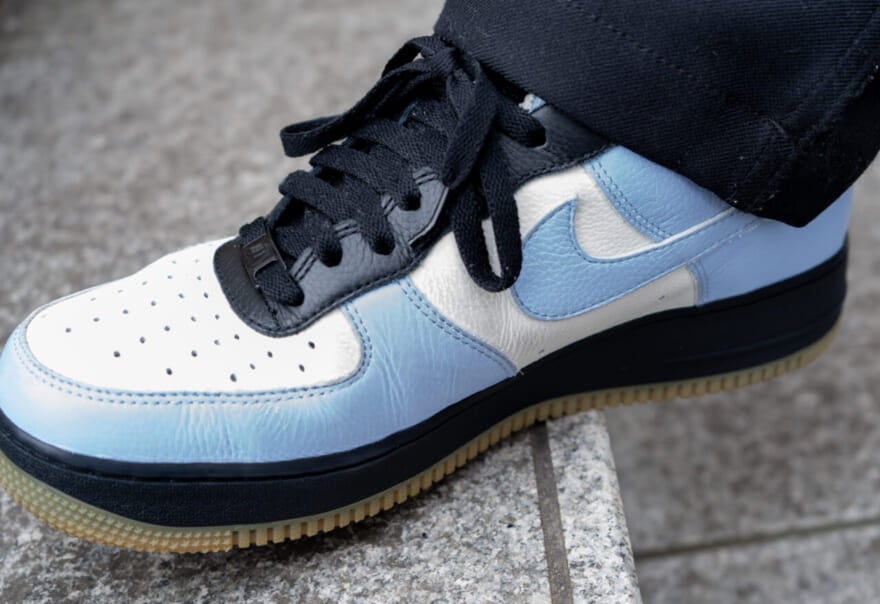 NIKE ナイキ AIR FORCE 1 ギンガムチェック ブルー 青 白 24