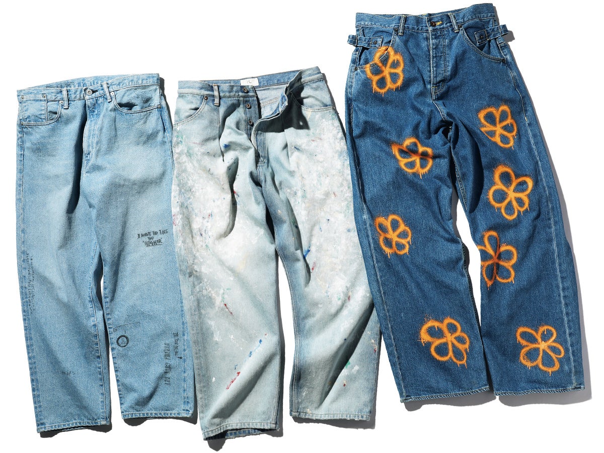 【2023最新デニムNEWS】ヘリル、アンフォロー…、増加中のペイントデニムは どれでいく？[主役級デニム３選]