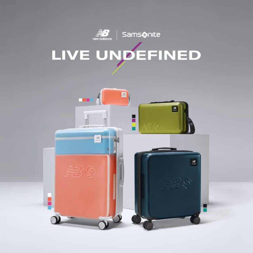 「New Balance（ニューバランス）」と「Samsonite（サムソナイト）」が、ラゲージコレクションを発売。