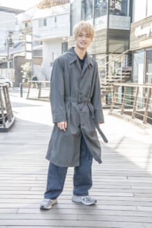 [中川 大輔] 「ユニクロユーの春アウターは、あえて渋いカラーをチョイスして、大人っぽいムードをプラス」【メンズノンノモデルの私服スナップ】