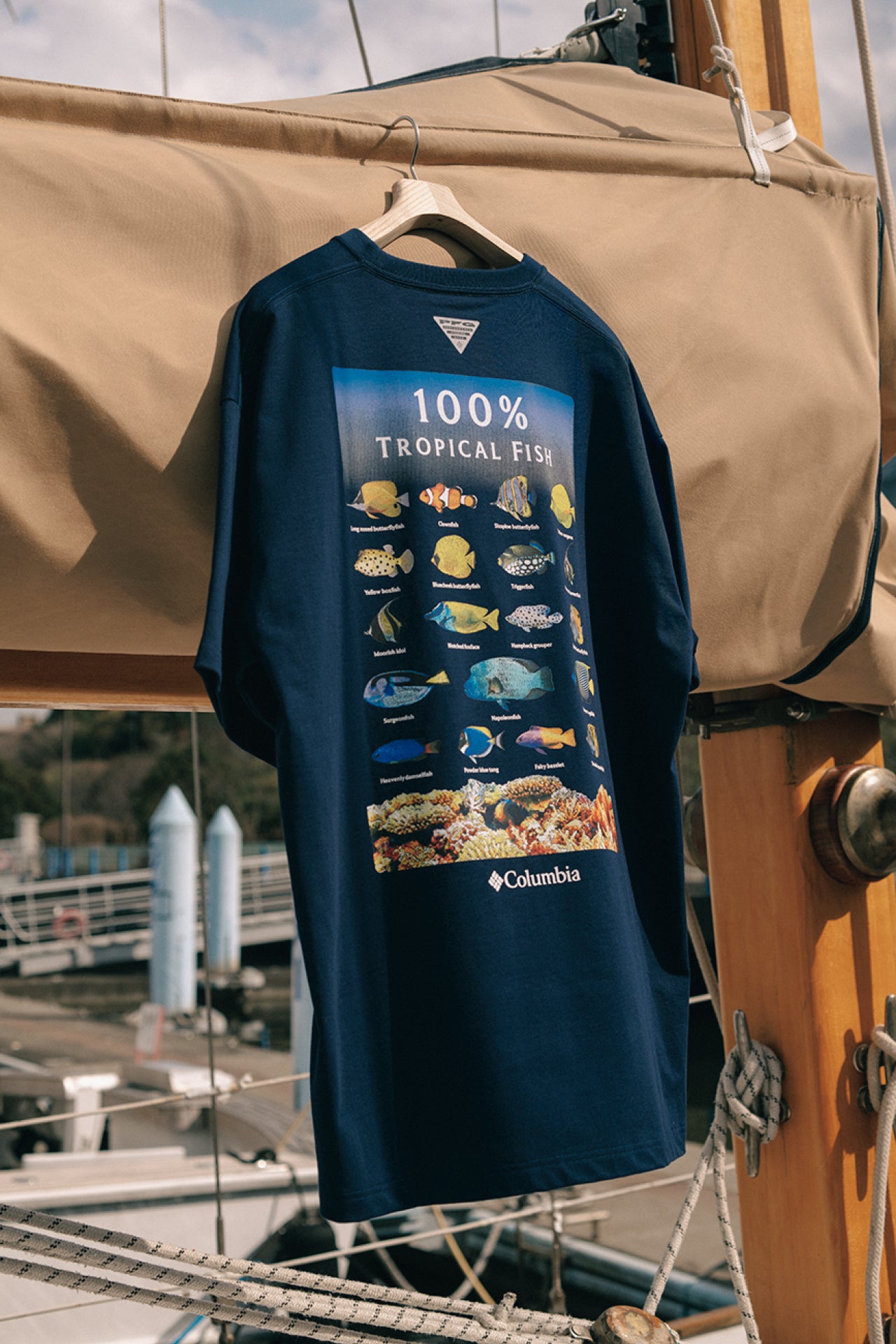 コロンビア PFG×ビームスのTシャツ