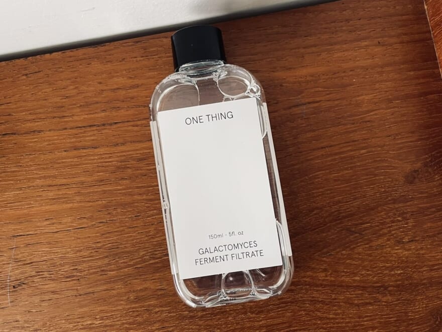 ワンシング　ONE THING　ガラクトミセス化粧水。潤いを与え、透明感のある肌やもっちりとした肌へ。シミやシワが気になる人に◎。