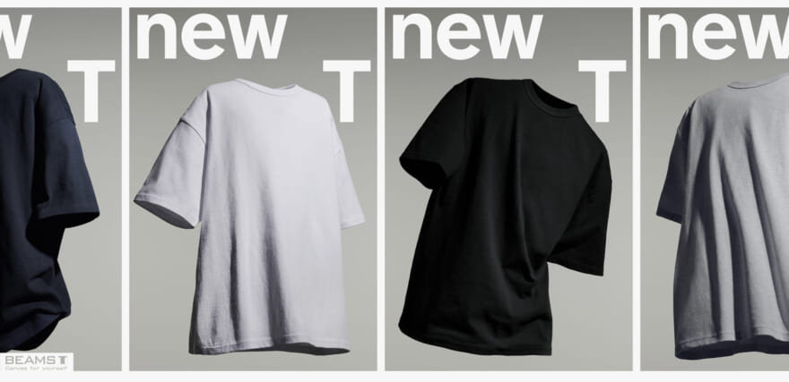 BEAMS TのブランクTシャツ　１０