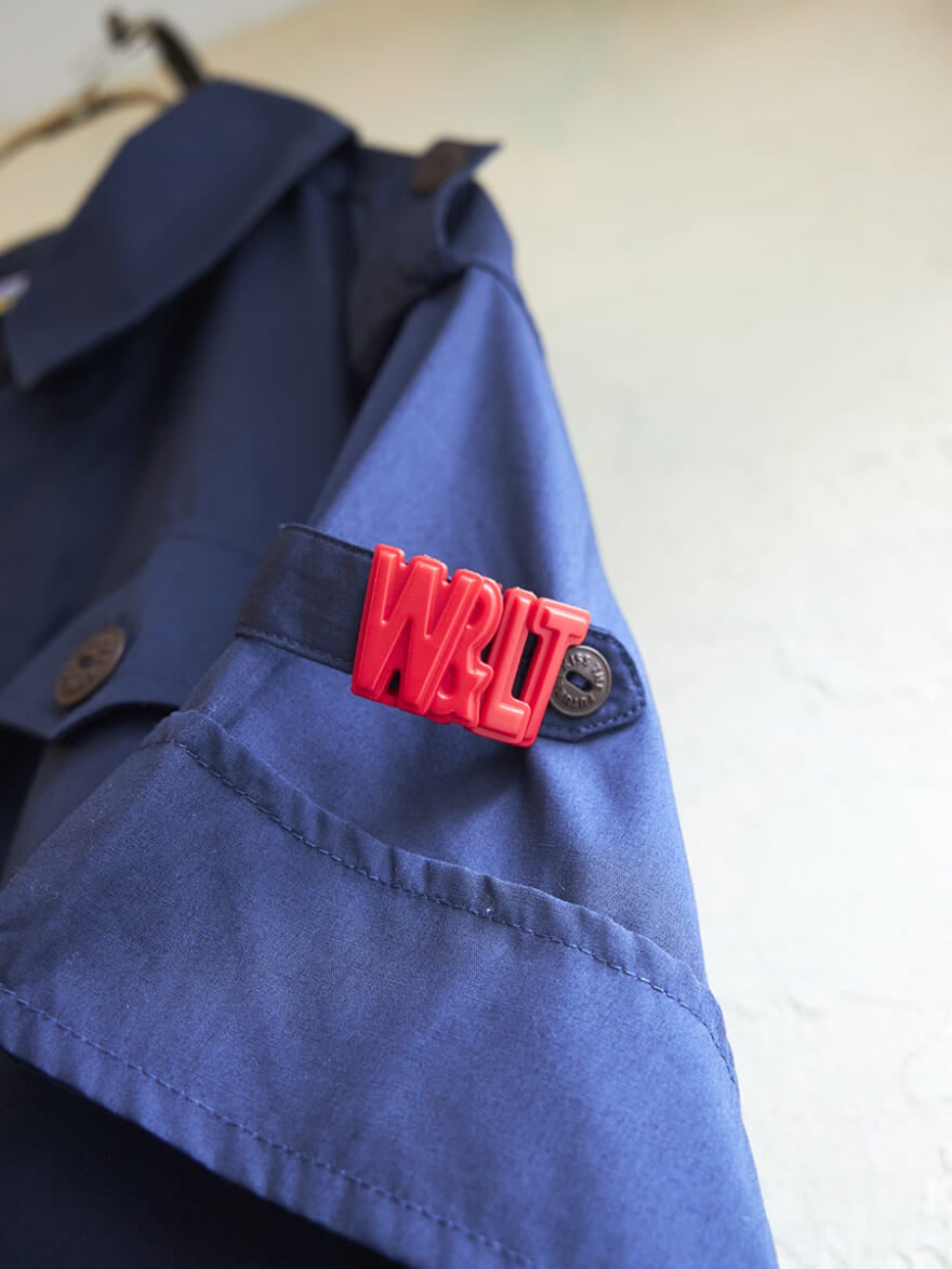 高円寺の古着屋「リベラル」　90年代のW.&.L.T.（ウォルト）のシャツ　袖のロゴ