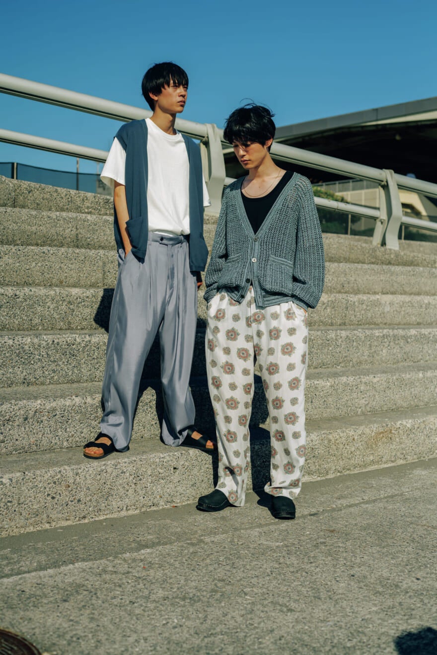 UNUSEDのパンツ、steinのパンツ