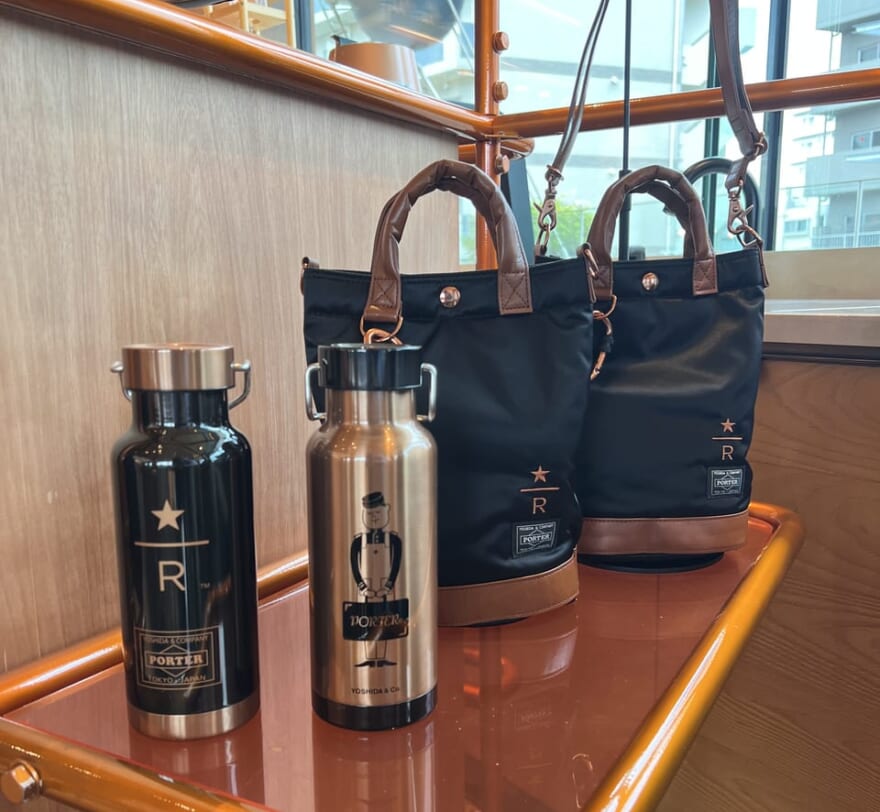 黒 STARBUCKS PORTER スターバックス ポーター ドラムバッグ