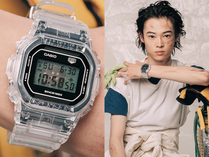 40周年の特別なG-SHOCK。進化したスケルトンモデルと、窪塚愛流が魅せるワークなスタイル