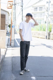 [安西 一真] 「ヘインズの白Tにコンバース、暑い日は潔くシンプルに！」【メンズノンノモデルの私服スナップ】