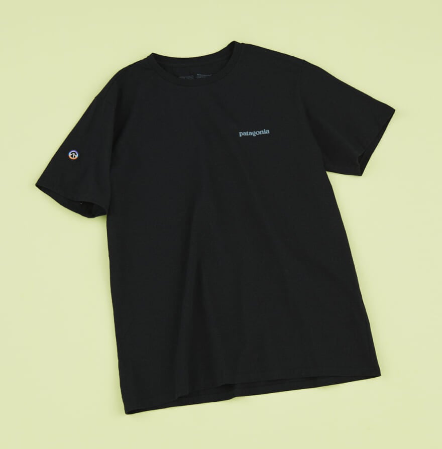 パタゴニアのTシャツのフィッツロイ・アイコン・レスポンシビリティー