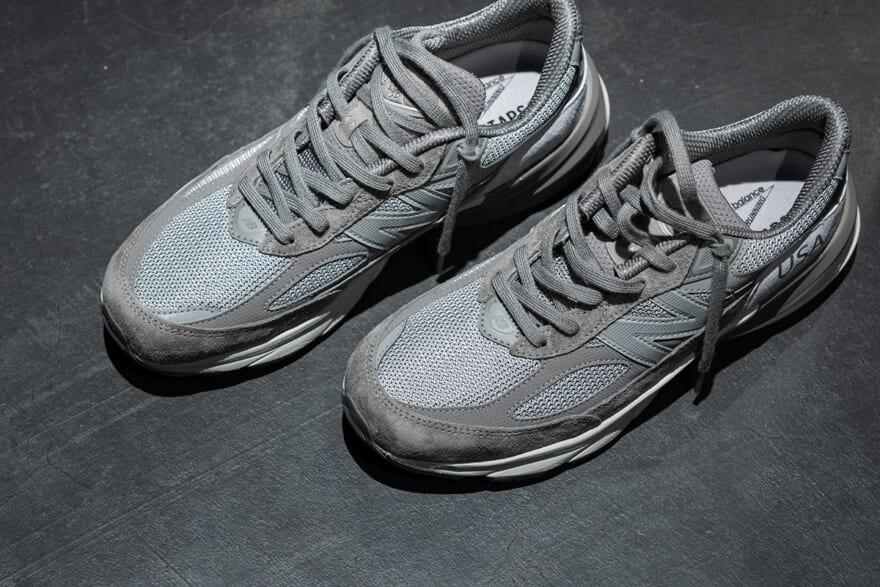 WTAPS × New Balance 990v6のビジュアルのアッパー部分