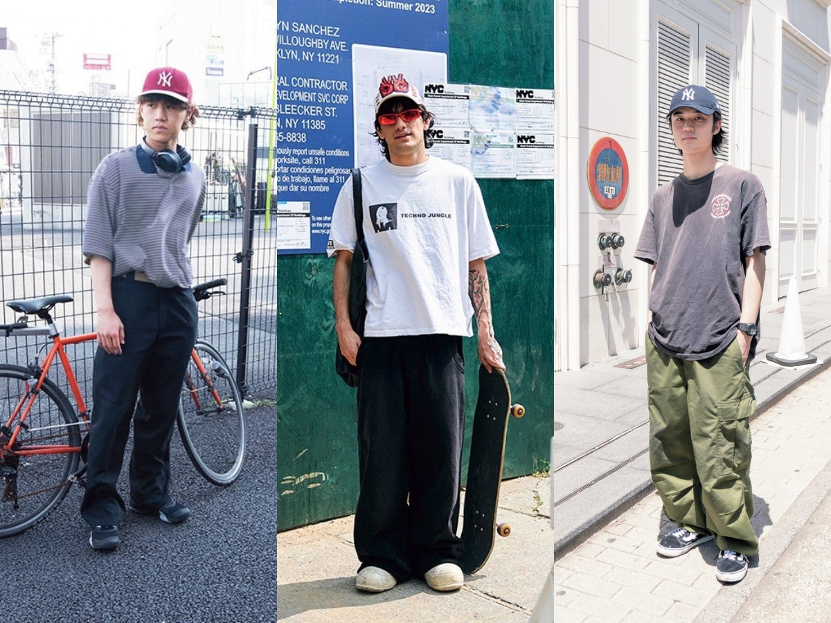 夏に真似したい「Tシャツ×キャップ」スタイル５選。色合わせと小物使いがポイント！【NY・東京・台北】