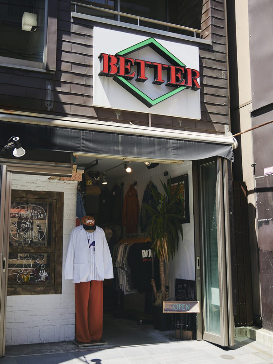 下北沢の古着店BETTER外観