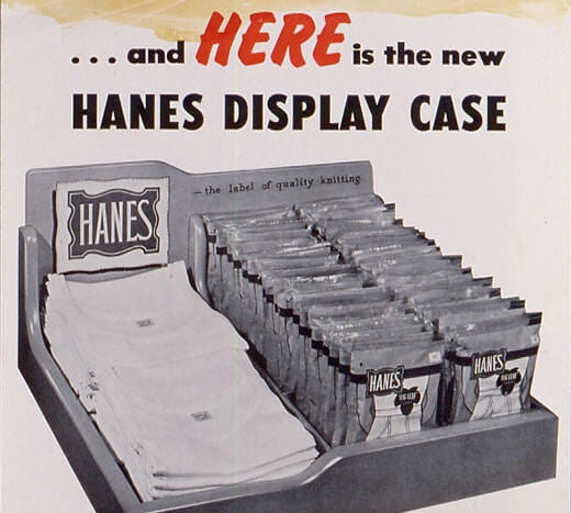 ヘインズの1940年代のディスプレイケース