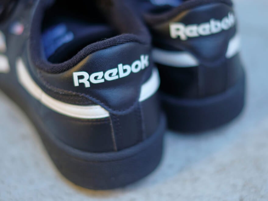 リーボック Reebok  Club C Revenge EH0648 Black Leatherのヒールロゴ