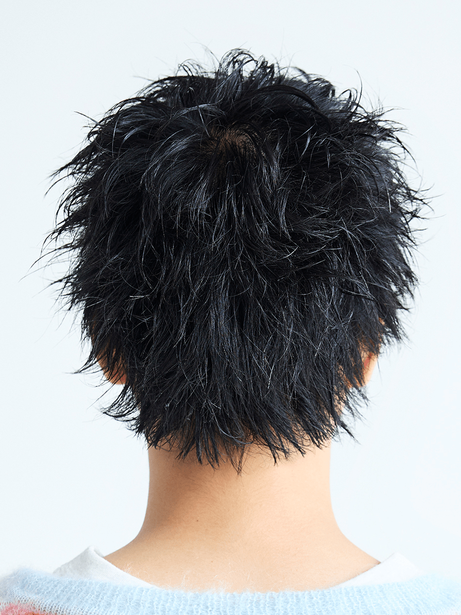 ベリーショート マレットヘア風　バック