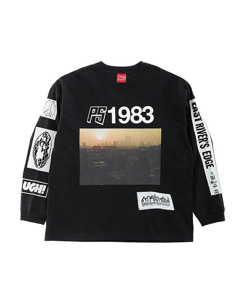 マンハッタンポーテージとピーター・サザーランドのコラボ　メンズTシャツ(ブラック)の商品画像