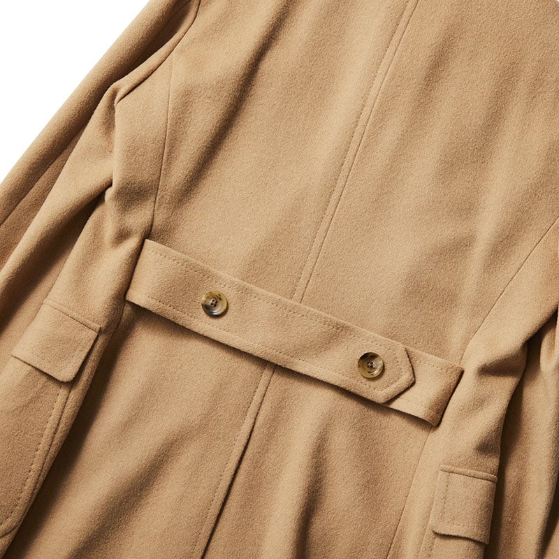 麻布テーラー（Azabu Tailor）のオーダーピーコート　背面