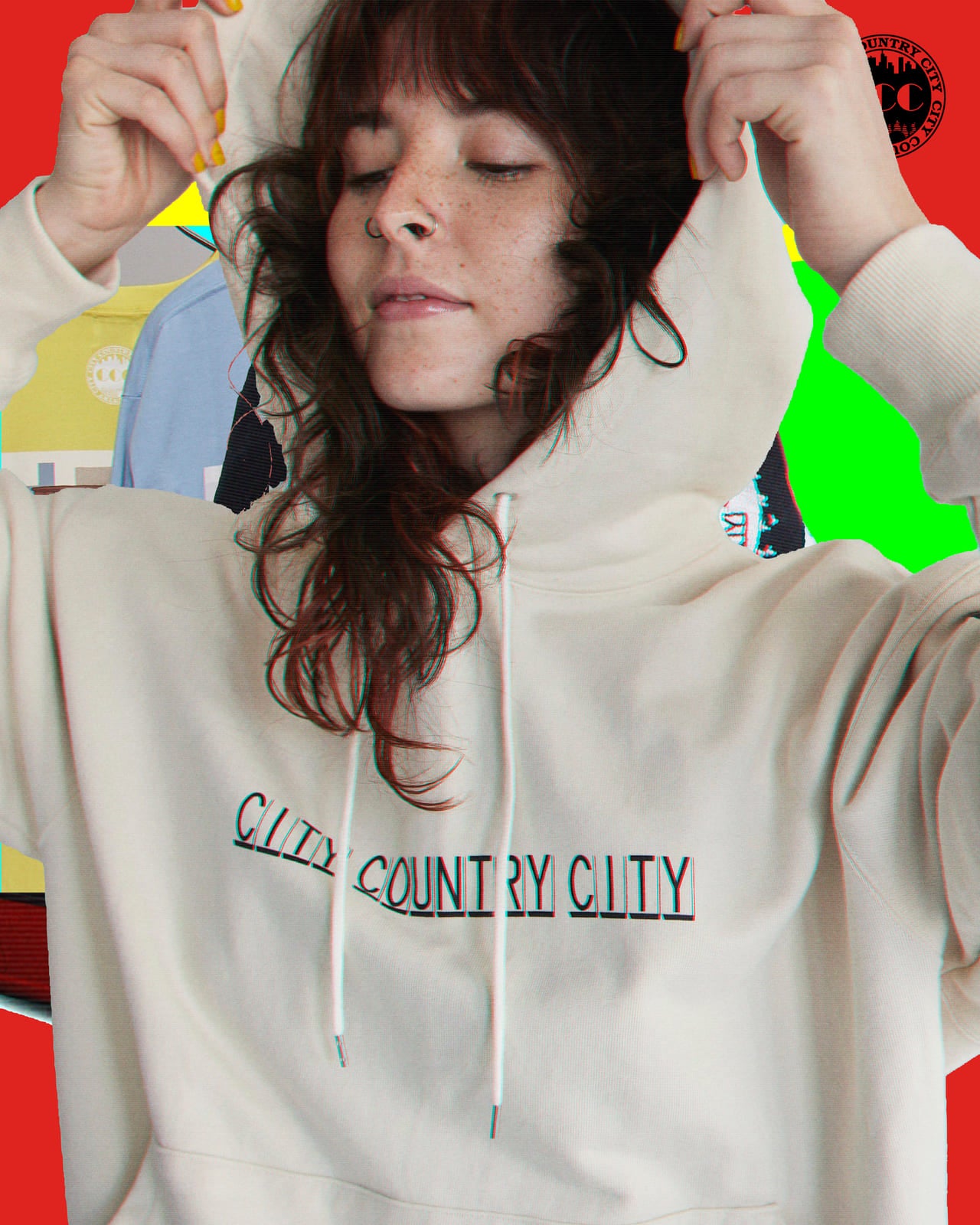 〈Honda(ホンダ)〉×〈CITY COUNTRY CITY(シティーカントリーシティー)〉×〈BEAMS(ビームス)〉のトリプルコラボ フーディ