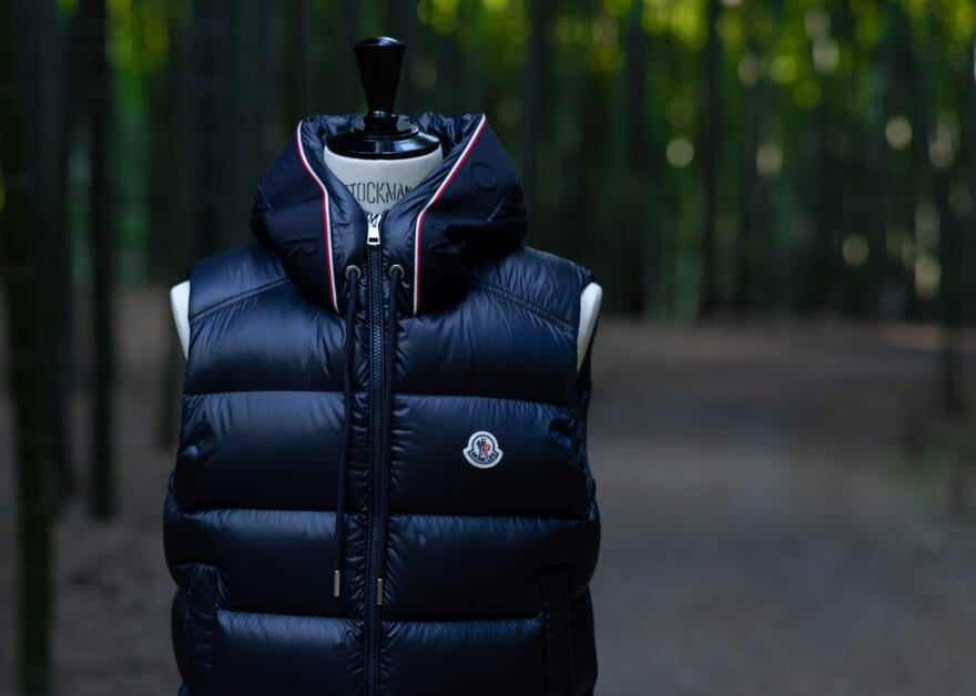 モンクレール「LUIRO GILET/DARK NAVY」 アークネッツ限定 エクスクルーシブカラーモデル 正面