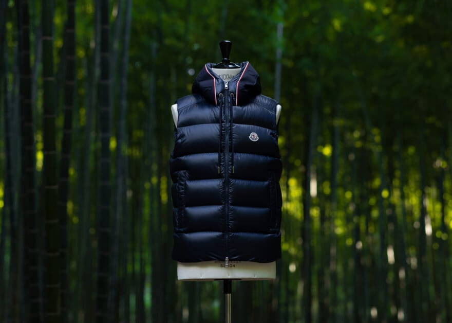 モンクレール「LUIRO GILET/DRAK NAVY」 アークネッツ限定 エクスクルーシブカラーモデル　裏地