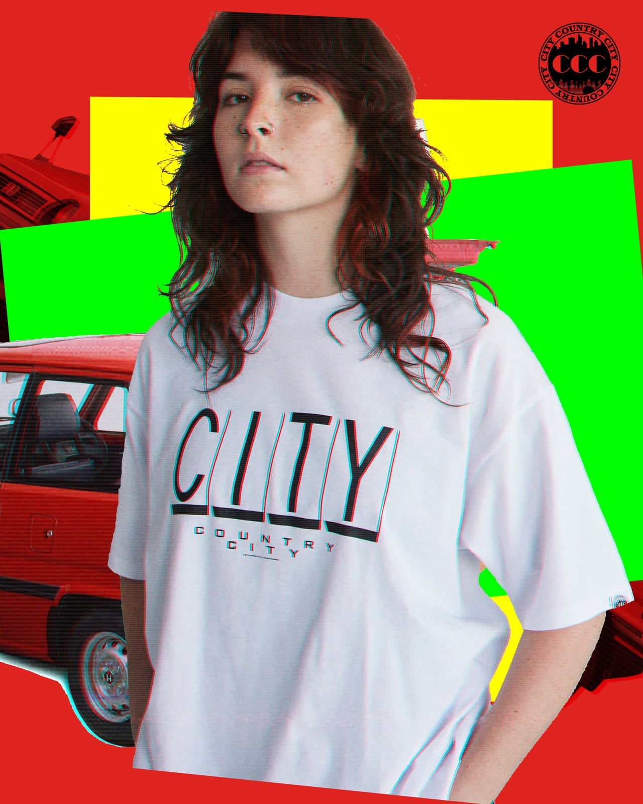 〈Honda(ホンダ)〉×〈CITY COUNTRY CITY(シティーカントリーシティー)〉×〈BEAMS(ビームス)〉のトリプルコラボ Tシャツ
