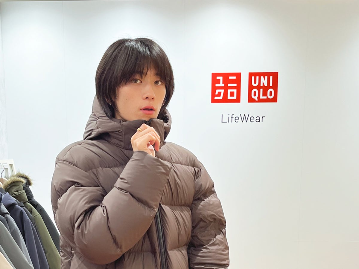 ユニクロ _+J コラボ ダウンジャケット S ブラウン UNIQLO メンズ   【221204】