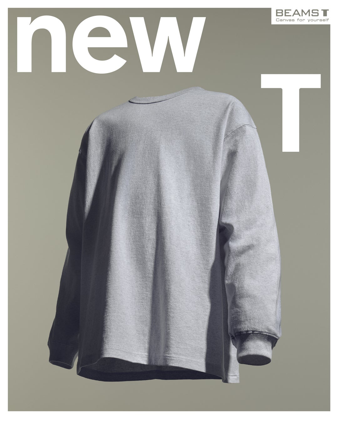 ビームスT ロングTシャツ アッシュグレー グレー
