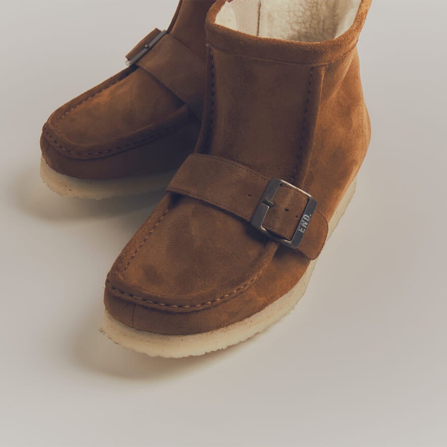 END. Clarks ORIGINALS BEAMS PLUS コラボ Walla Hi Strap　爪先