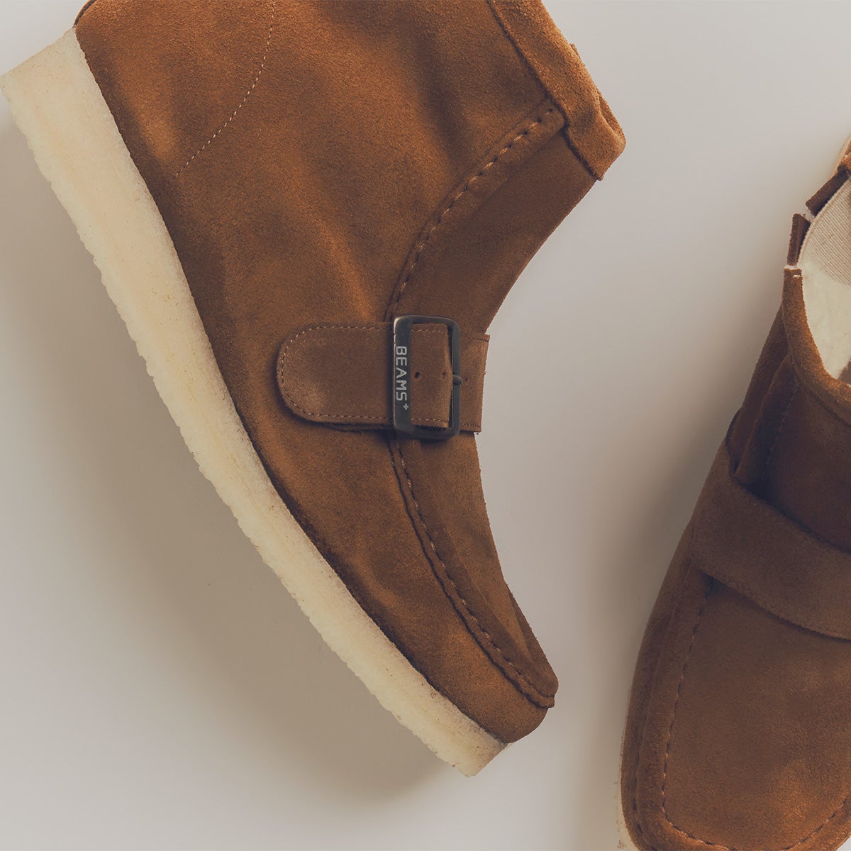 END. Clarks ORIGINALS BEAMS PLUS コラボ Walla Hi Strap 側面