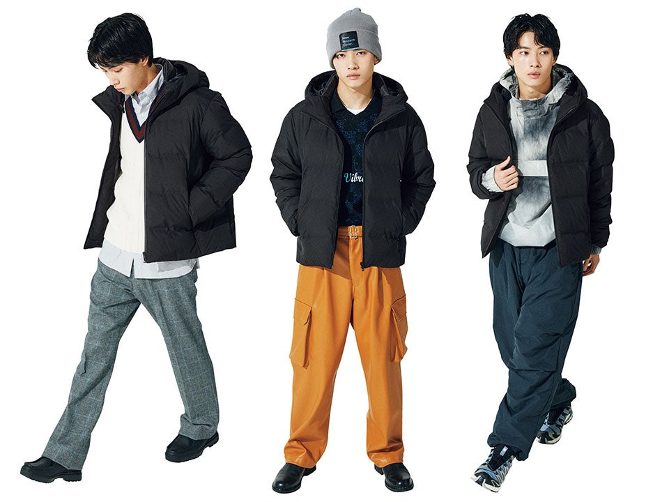 定番人気の「黒ダウン」、どう着たら今っぽくなる？…今冬の黒ダウンの着こなしQ＆A３選