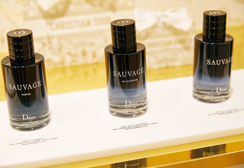 Diorのメンズ用香水「ソヴァージュ」の商品画像