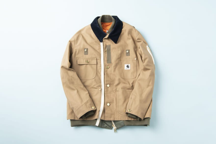 サカイ✕カーハート Carhartt WIP Canvas x MA-1 Jacket Michigan コラボアイテム