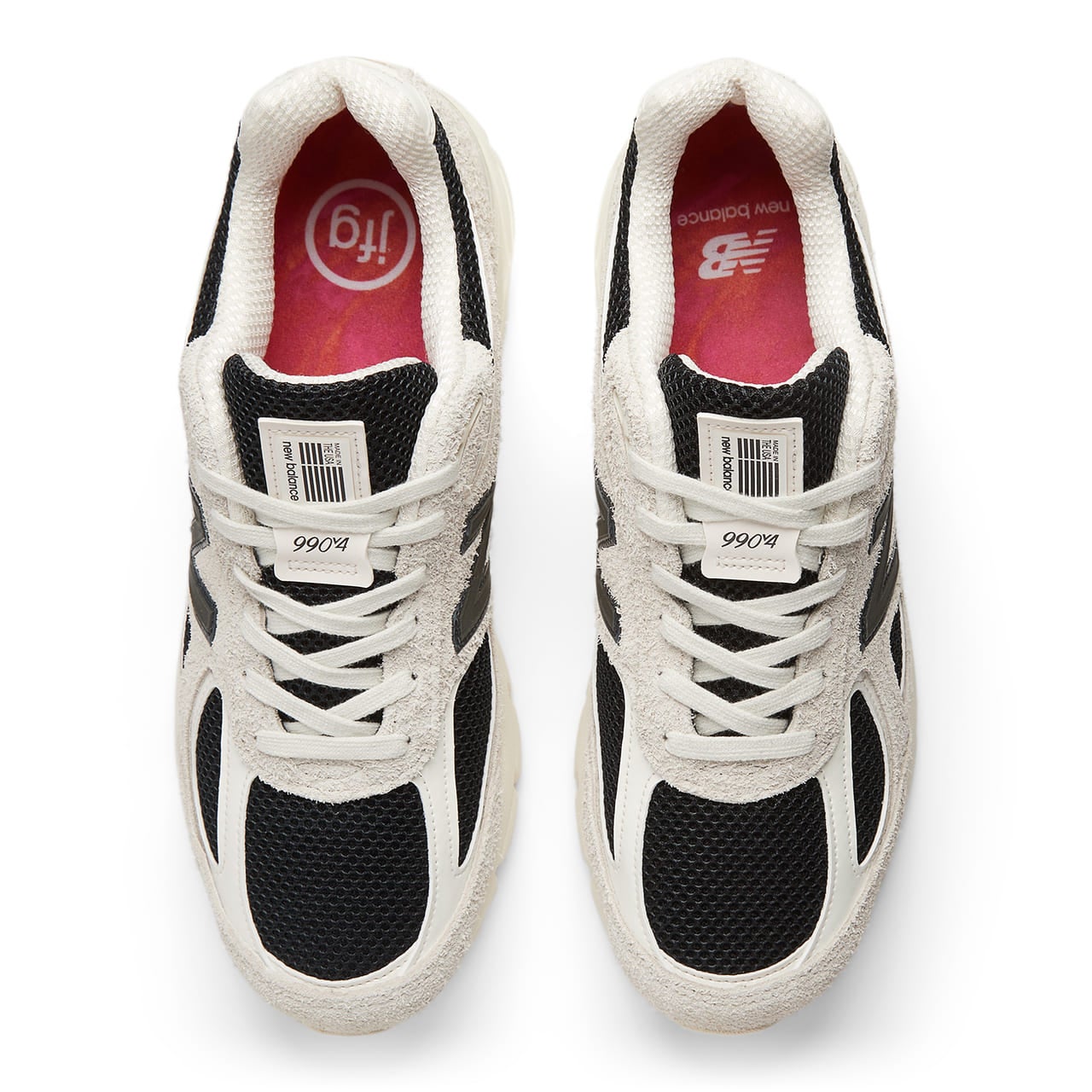 Joe Freshgoods × New Balance MADE in USA 990v4(ジョー・フレッシュグッズ×ニューバランス) ホワイト 俯瞰