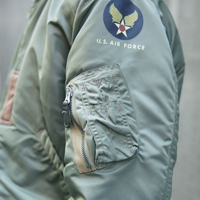 袖に配されたアメリカ空軍のマーク