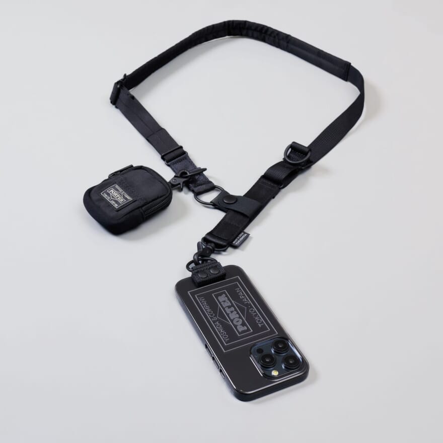 ポーター　Shoulder Air JacketTM with Pouch for iPhone 15 Pro 　黒