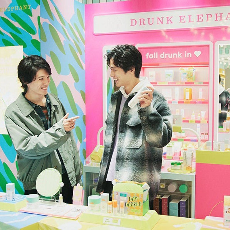 待望のPOP-UP！ドランク エレファントのお店に大輔＆璃央が行って来た！