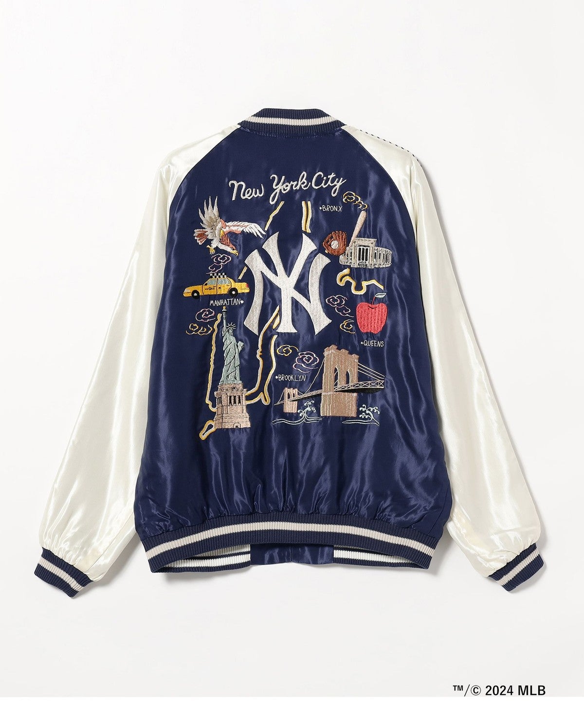 テーラー東洋×BEAMS スカジャン ヤンキース 裏面