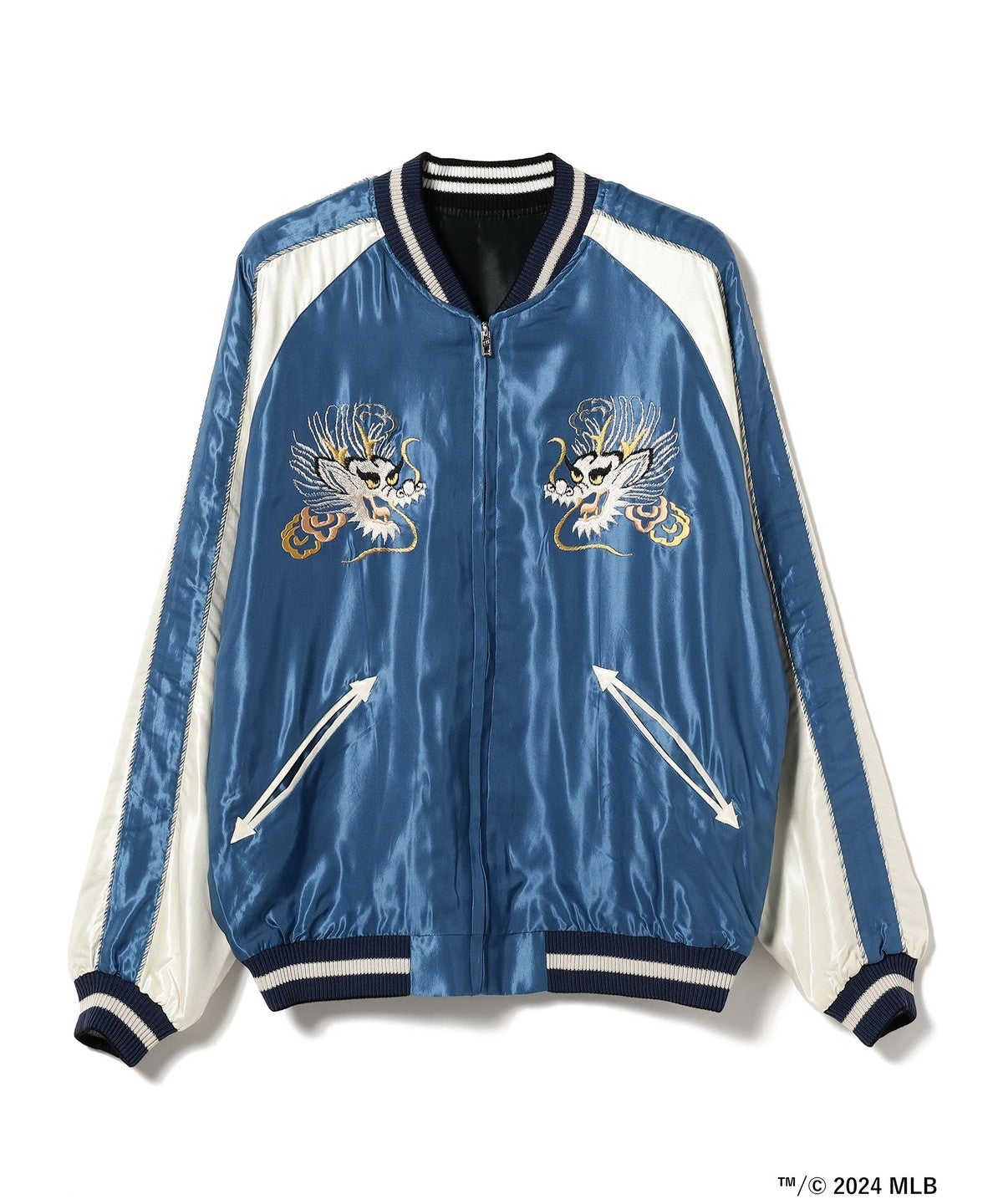 テーラー東洋×BEAMS スカジャン ニューヨークメッツ 裏面 リバーシブル