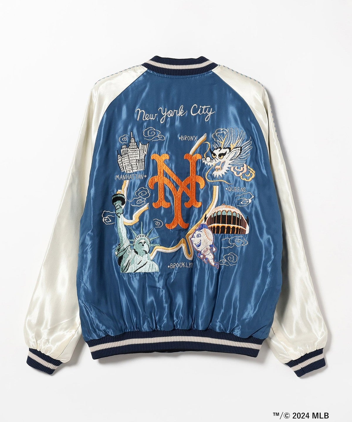 テーラー東洋×BEAMS スカジャン ニューヨークメッツ 裏面
