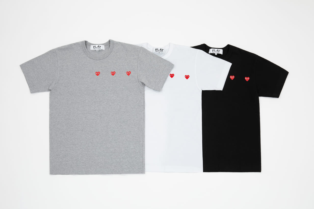 PLAY COMME des GARÇONS （プレイ・コム デ ギャルソン) 新作 ハートプリントTシャツ