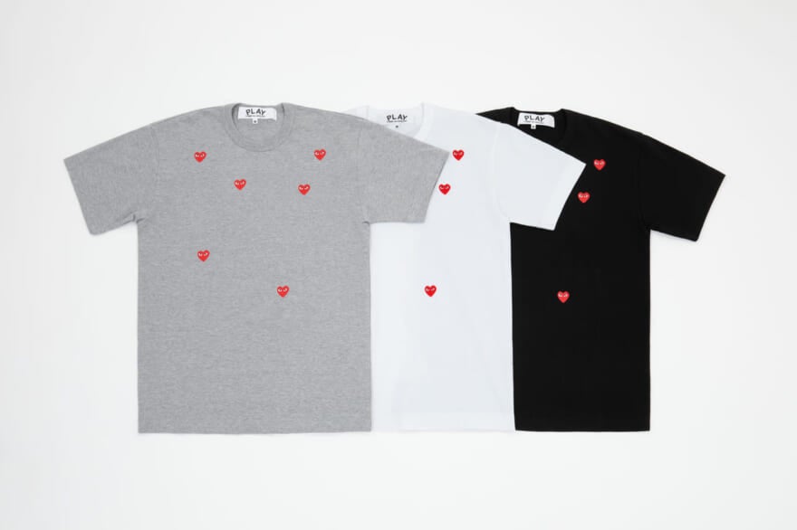 PLAY COMME des GARÇONS （プレイ・コム デ ギャルソン) 新作 ハートプリントTシャツ２