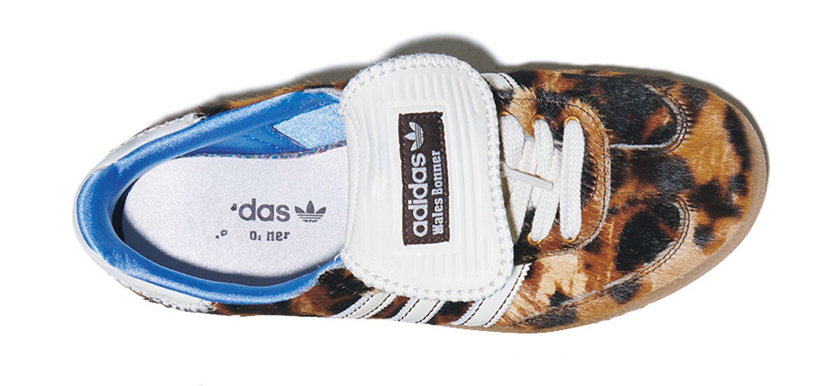 柄の入ったアディダスとウェールズ・ボナーコラボ「サンバ」のアッパー