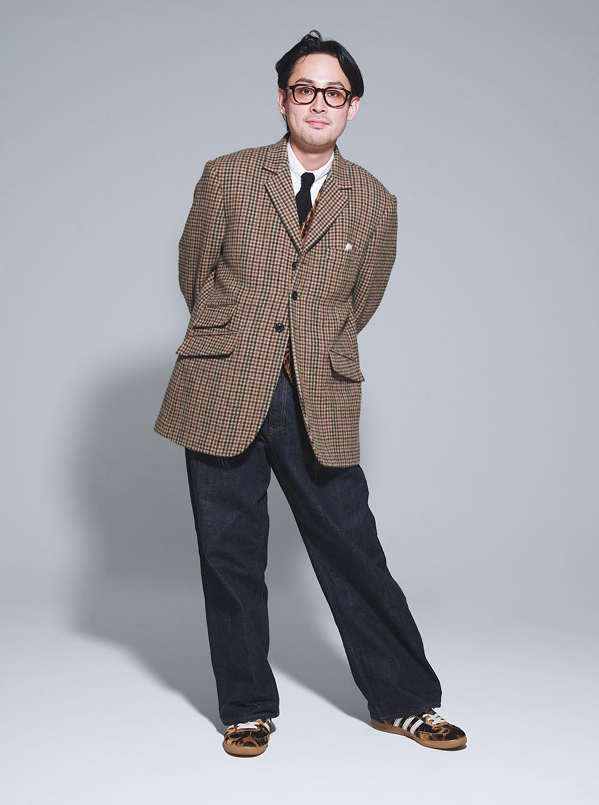 吉岡レオさん/ユナイテッドアローズ&サンズ バイヤー)のアディダスとウェールズ・ボナーコラボスニーカーの着こなし 2