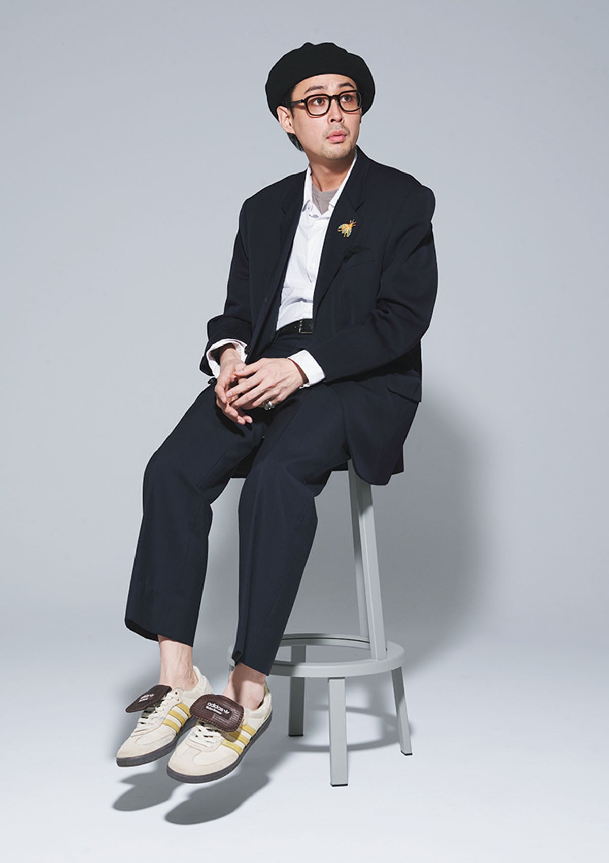 吉岡レオさん/ユナイテッドアローズ&サンズ バイヤー)とアディダスとウェールズ・ボナーコラボのサンバ