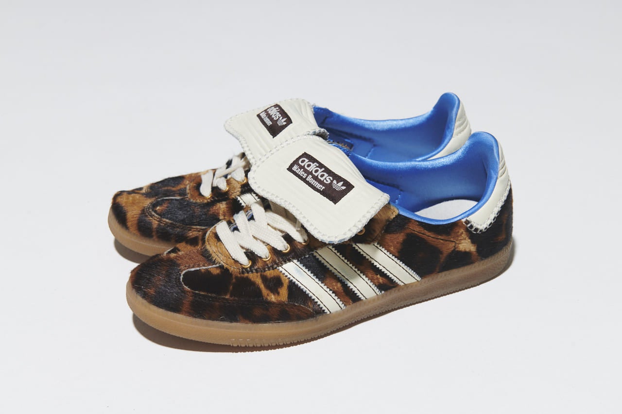 柄の入ったアディダスとウェールズ・ボナーコラボ「サンバ」のサイド